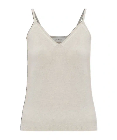 Lisa Yang V-neck Strap Top In White
