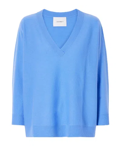 Lisa Yang Kenny Cashmere Sweater In Blue