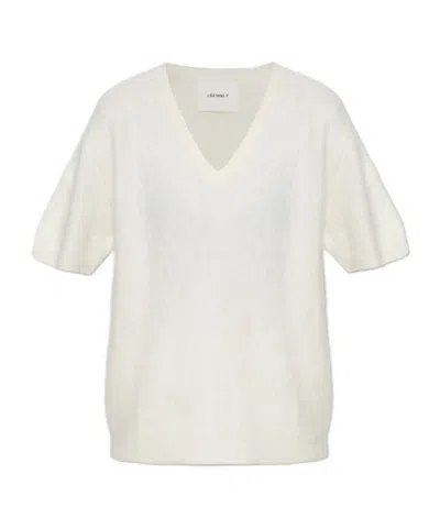 Lisa Yang V-neck Top In White