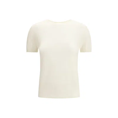 Lisa Yang White Cashmere T-shirt