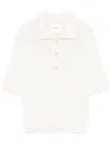 Lisa Yang Carolyn Knitted Cashmere Top In White