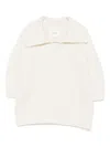 Lisa Yang Wide-collar V-neck Jumper In Neutral