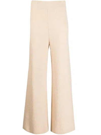Lisa Yang Wide-leg Cashmere Trousers In Neutrals