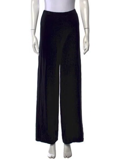 Pre-owned Lisa Yang Wide Leg Pants In Black