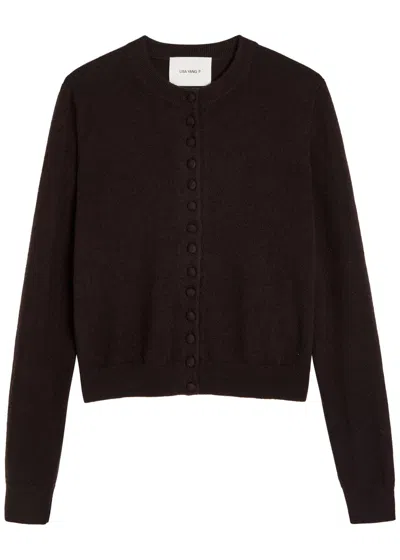 Lisa Yang Wilona Cashmere Cardigan In Brown