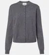 Lisa Yang Grey Wilona Cropped Cashmere Cardigan In Gray
