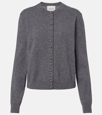 Lisa Yang Wilona Cashmere Cardigan In Gray