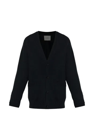 Lisa Yang Wilson Pocket Button Cardigan In Black