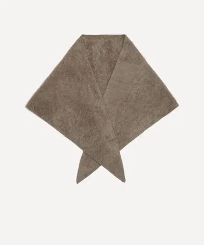 Lisa Yang Women's Brushed Cashmere Bandana Scarf In Sand