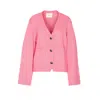 Lisa Yang Oversized Crewneck Knitwear Long Sleeves In Pink