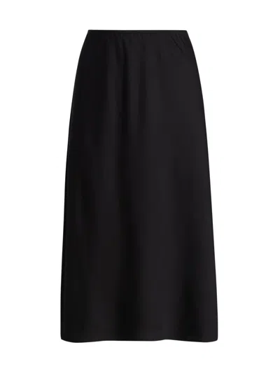 Lisa Yang Women's Flared Silk Midi-skirt In Black
