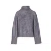 Lisa Yang The Floren High-neck Cashmere Sweater In Gray