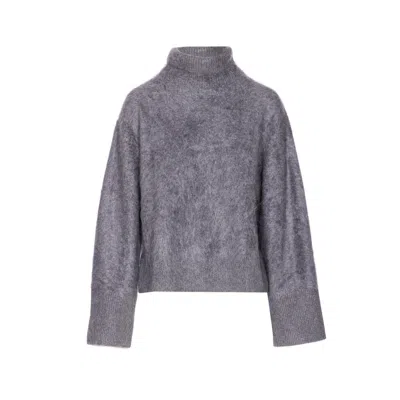 Lisa Yang The Floren High-neck Cashmere Sweater In Gray