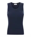 Lisa Yang Women's Ina Tank Top In Navy In Blue