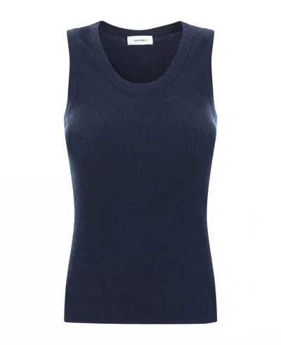 Lisa Yang Women's Ina Tank Top In Navy In Blue