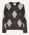 Lisa Yang Margy Argyle-pattern Crewneck Sweater In Multi