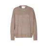 Lisa Yang Oversized Knitwear With Crewneck And Long Sleeves In Brown