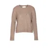 Lisa Yang Soft Knit Crewneck Long Sleeve Sweater In Neutral