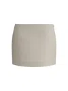 Lisa Yang Women Silk Miniskirt In White