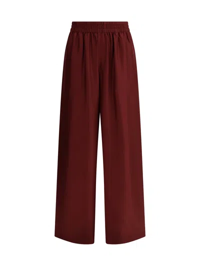 Lisa Yang Women Silk Wide Leg Pants In Purple