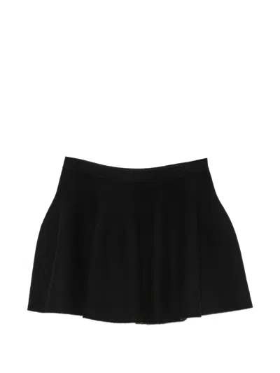 Lisa Yang High-waist Knitted Mini Skirt In Black