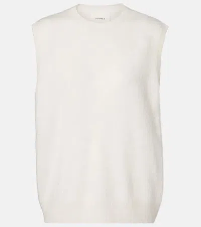 Lisa Yang Yasmin Cashmere Sweater Vest In White