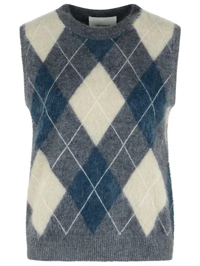 Lisa Yang 'yasmine' Graphite Cashmere Vest In Gray