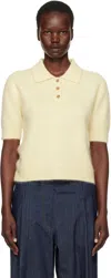 Lisa Yang Yellow Carolyn Polo In Yz Poppy Brushed
