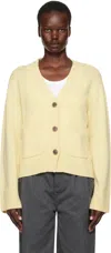 Lisa Yang Yellow Danni Cardigan In Ls Lemon Sorbet