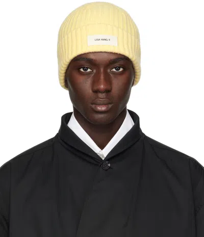 Lisa Yang Yellow Menton Beanie In Ls Lemon Sorbet