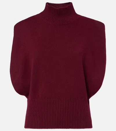 Lisa Yang Zaya Cashmere Top In Burgundy