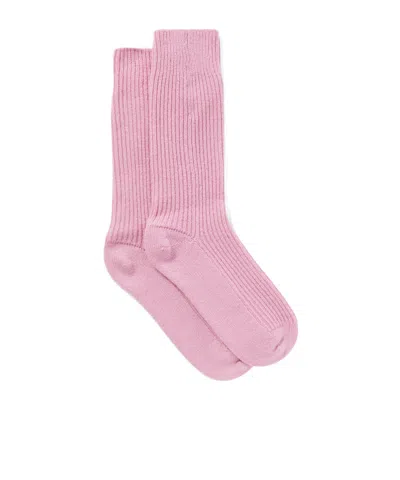 Lisa Yang Zera Ribbed Cashmere Socks In Pink