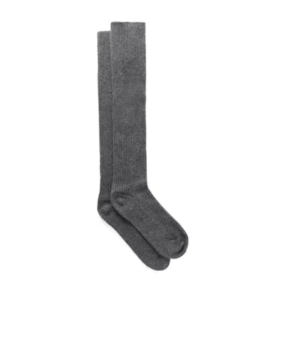 Lisa Yang Zeraphine Cashmere Knee Socks In Gray