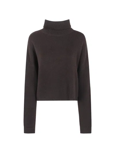 Lisa Yang Zerlina Ribbed-knit Turtleneck Sweater In Brown