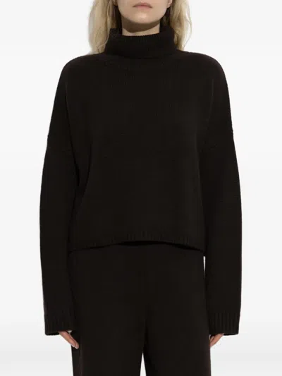 Lisa Yang Zerlina Turtleneck Sweater In Brown