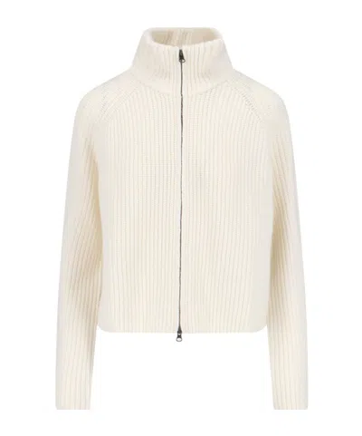 Lisa Yang Zip-up Cardigan In Gray