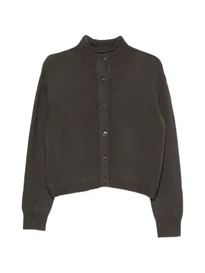 Lisa Yang Zirelle Button-up Cardigan In Gray