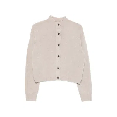 Lisa Yang Zirelle Button-up Cardigan In Neutral