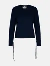 LISA YANG 'ZORA' NAVY CASHMERE SWEATER