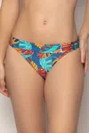 Lise Charmel Adjustable Waist Swim Bottom In Ciel Feuillage In Multi