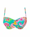 Lise Charmel Bandeau Bikini Top In Aquaholi In Multi