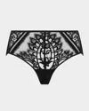 Lise Charmel Desirs De Venise Lace & Tulle Boyshorts In No/noir