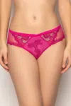 Lise Charmel Dressing Floral Shorty In Magenta In Pink