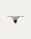 Lise Charmel Eclats D'or Embroidered Mesh Thong In No