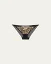 Lise Charmel Eclats D'or Metallic Embroidered Italian Briefs In No
