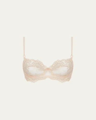 Lise Charmel Elegance Artist Scalloped-trim Tulle Demi Bra In Neutral
