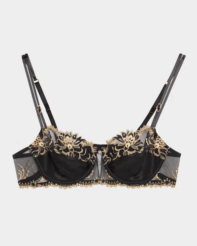 Lise Charmel Embroidered Lace Demi Bra In On/or Nuit