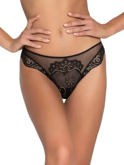 Lise Charmel Fauve Amour Thong In Ambre Panthere In Black