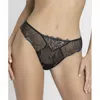 Lise Charmel Les Nuit Chic Thong In Nuit Argent In Black