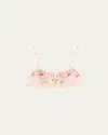 Lise Charmel Libertine En Fleurs Embroidered Tulle Demi Bra In Le 12069
